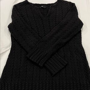 Style & Co. Black V-Neck Sweater
